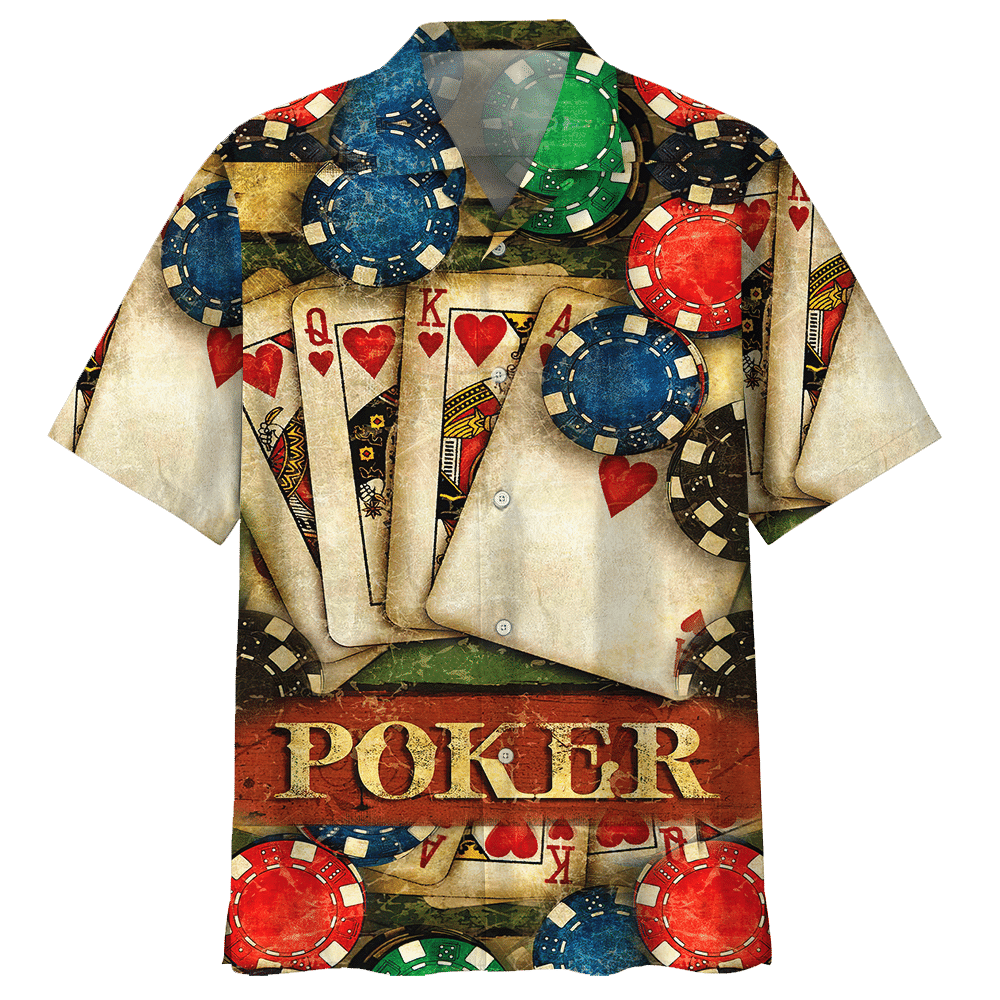 Poker Colorful High Quality Unisex Hawaiian Shirt For Men And Women Dhc17062838