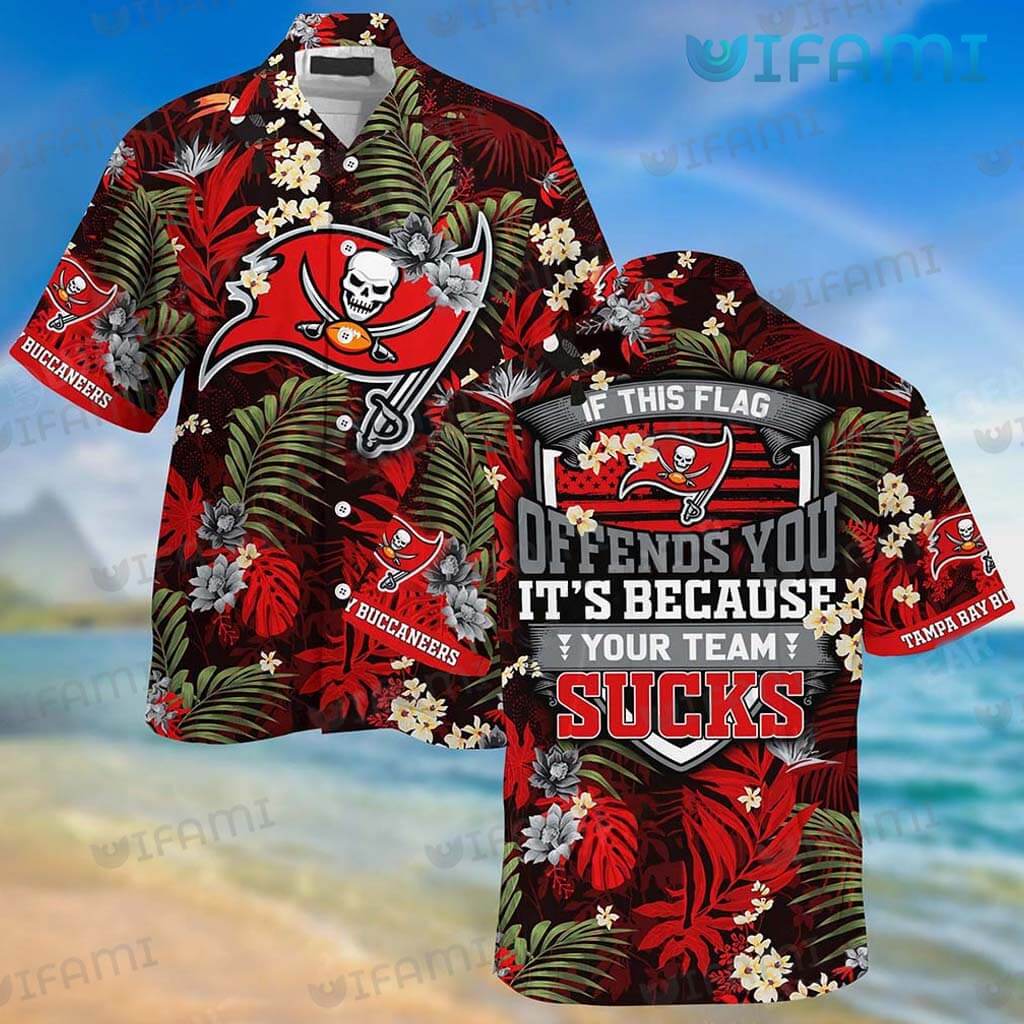 Buccaneers Hawaiian Shirt If This Flag Offends Tampa Bay Buccaneers Gift