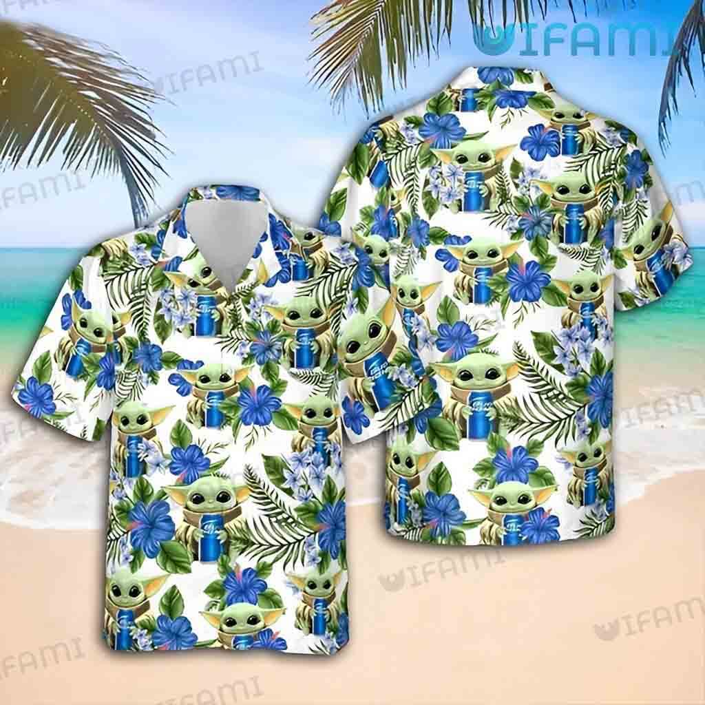 Bud Light Hawaiian Shirt Baby Yoda Beer Lovers Gift