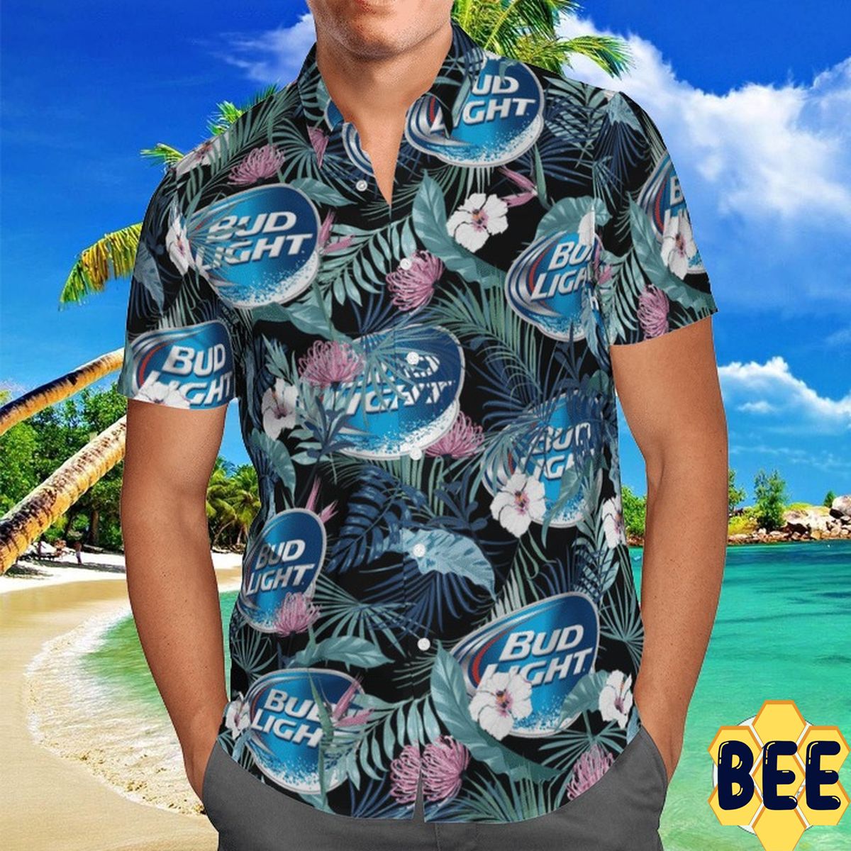 Bud Light Trending Hawaiian Shirt-1