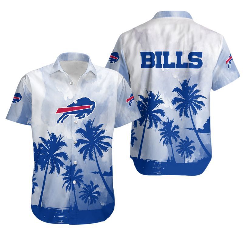 Buffalo Bills Coconut Trees Nfl Hawaiian Shirt For Fans-1