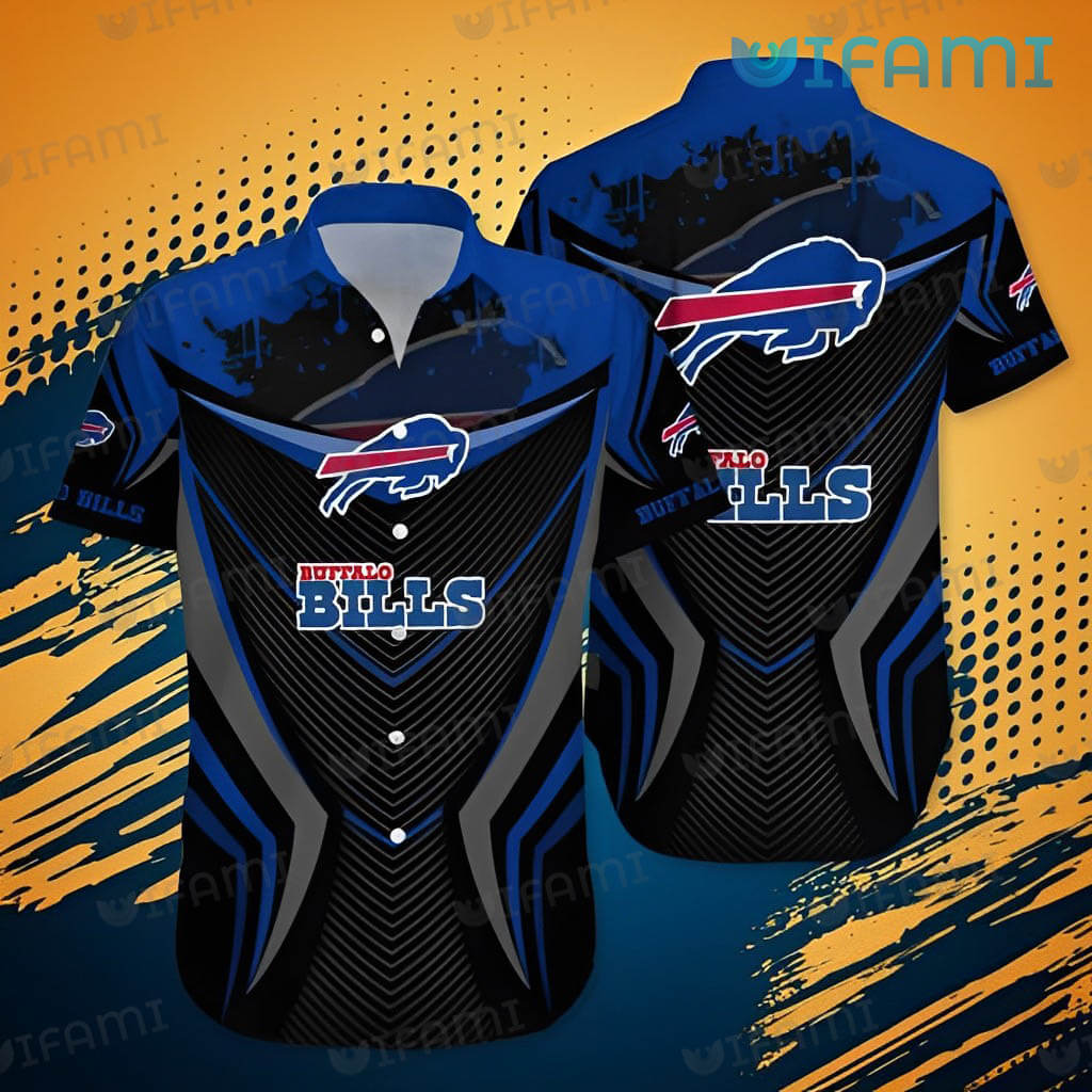 Buffalo Bills Hawaiian Shirt Blue Black Armor Design Buffalo Bills Gift