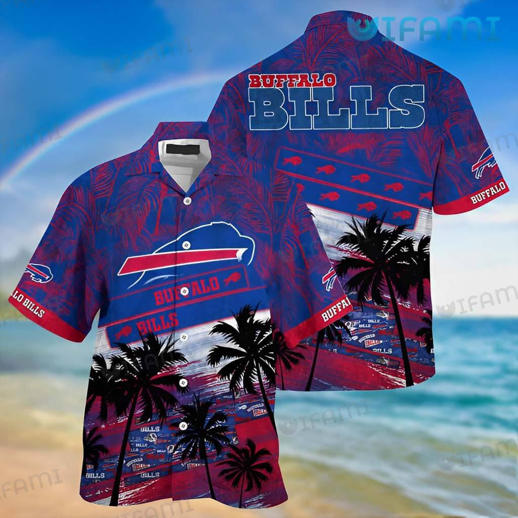 Buffalo Bills Hawaiian Shirt Coconut Palm Leaf Buffalo Bills Gift