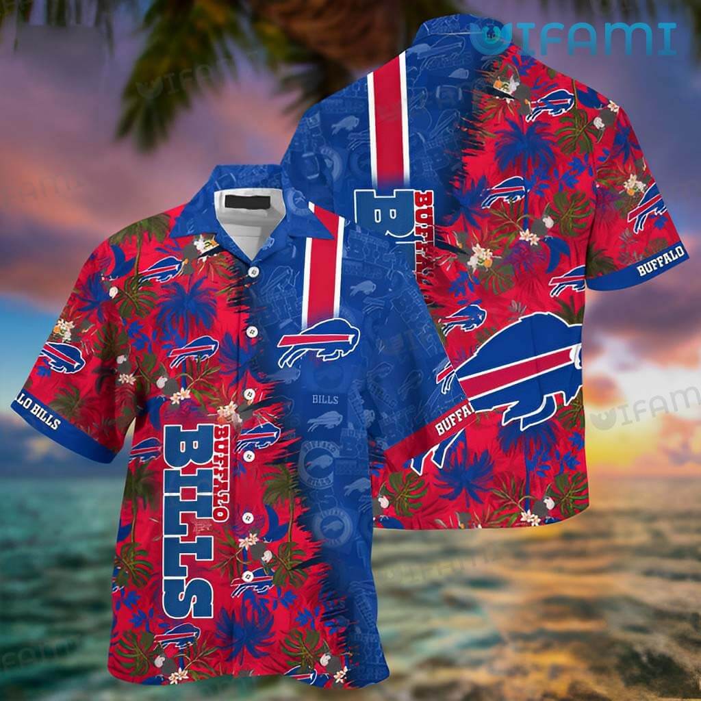 Buffalo Bills Hawaiian Shirt Coconut Pattern Logo Buffalo Bills Gift