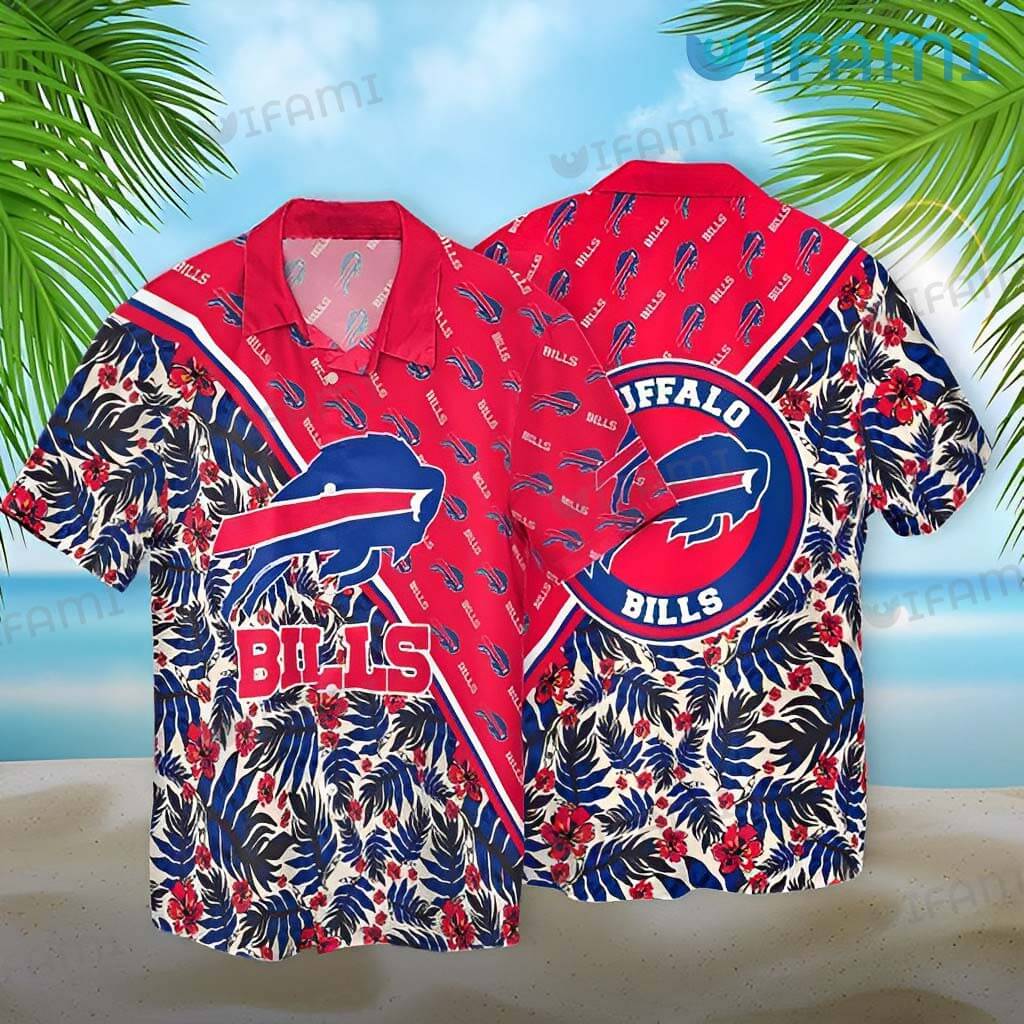 Buffalo Bills Hawaiian Shirt Flower Pattern Bill Pattern Buffalo Bills Gift