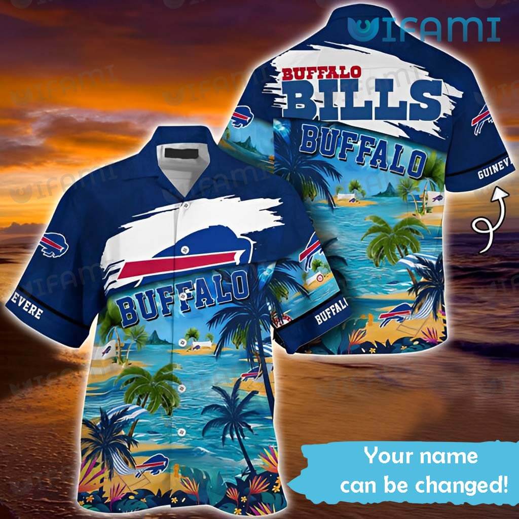 Buffalo Bills Hawaiian Shirt Summer Coconut Custom Name Buffalo Bills Gift