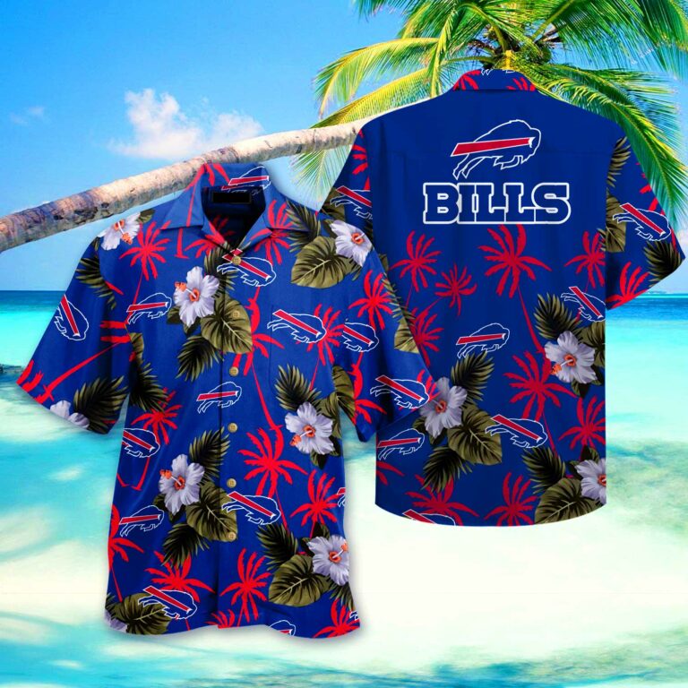 Buffalo Bills Nfl Hawaiian Shirt Short 3d For Fans 01-1