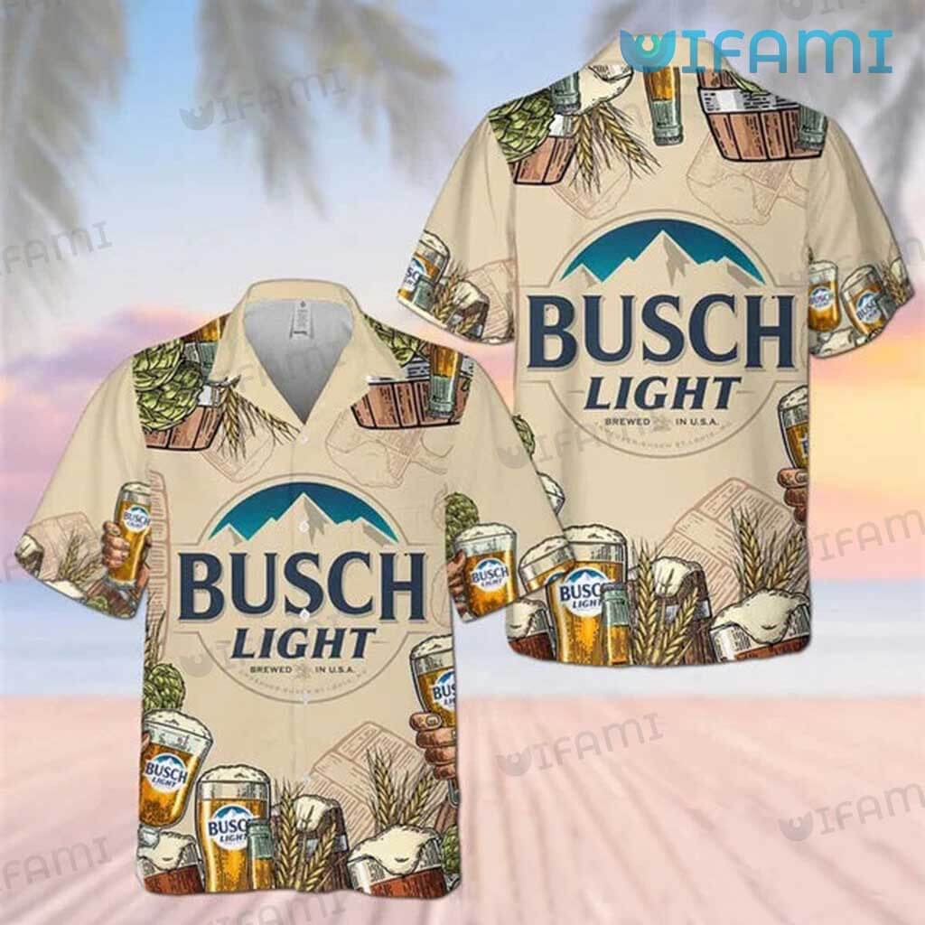 Busch Light Hawaiian Shirt Brewing Beer Gift For Beer Lovers