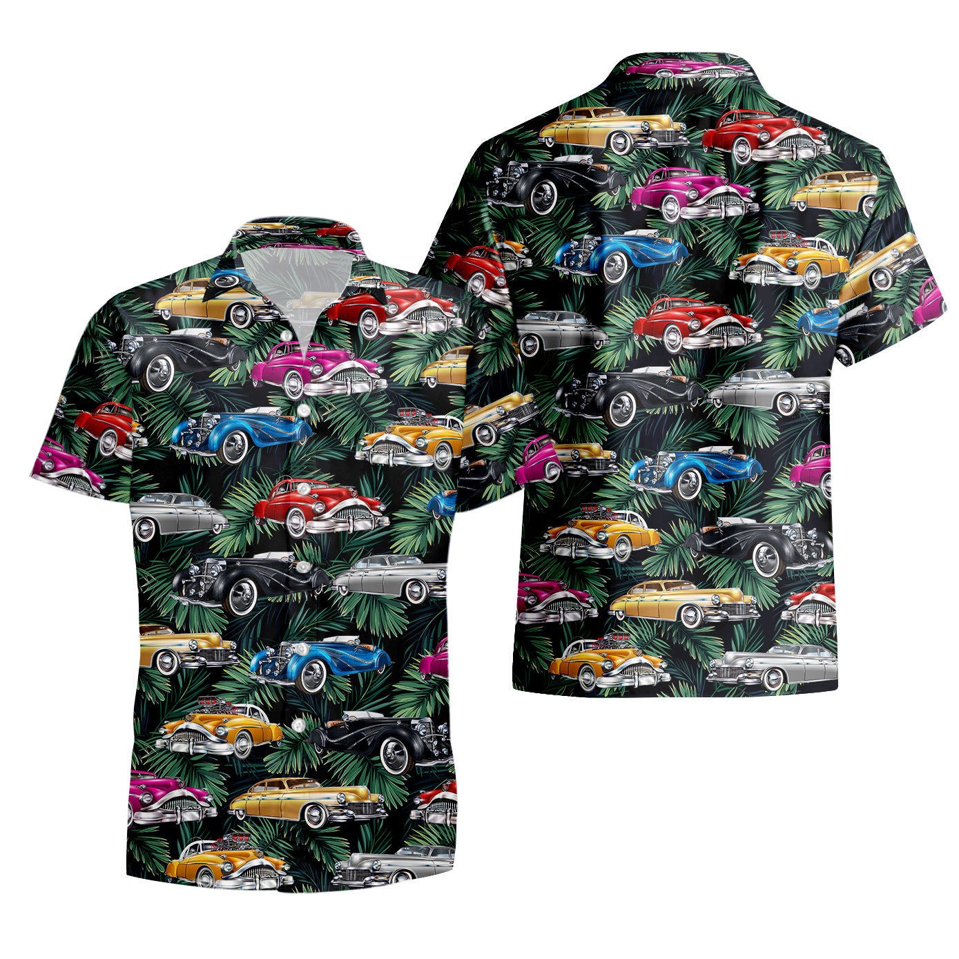 Car Collection Art Hawaiian Shirt-1