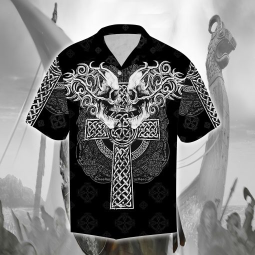 Celtic Skull Hawaiian Shirt – Gift For Skull Lover