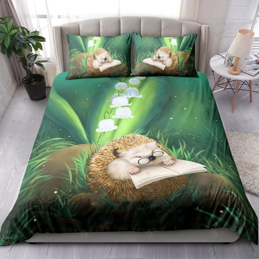 Hedgehog Reading Book Bedding Sets