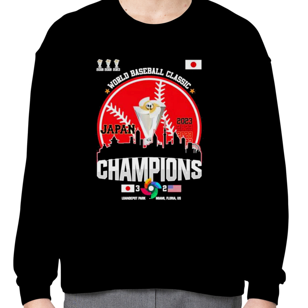 Japan Baseball Legend 2023 World Baseball Classic Champions Skyline Shirt