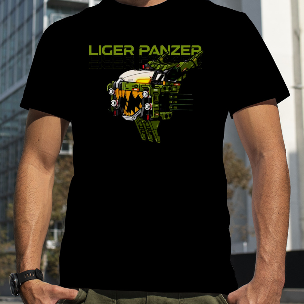 Liger Panzer Anime Illustration With Urban Graphic Design Zoids shirt