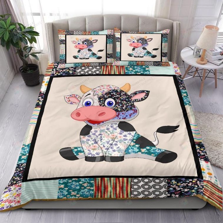 Lovely Cow Pattern Bed Sheet Spread s Bedding Sets