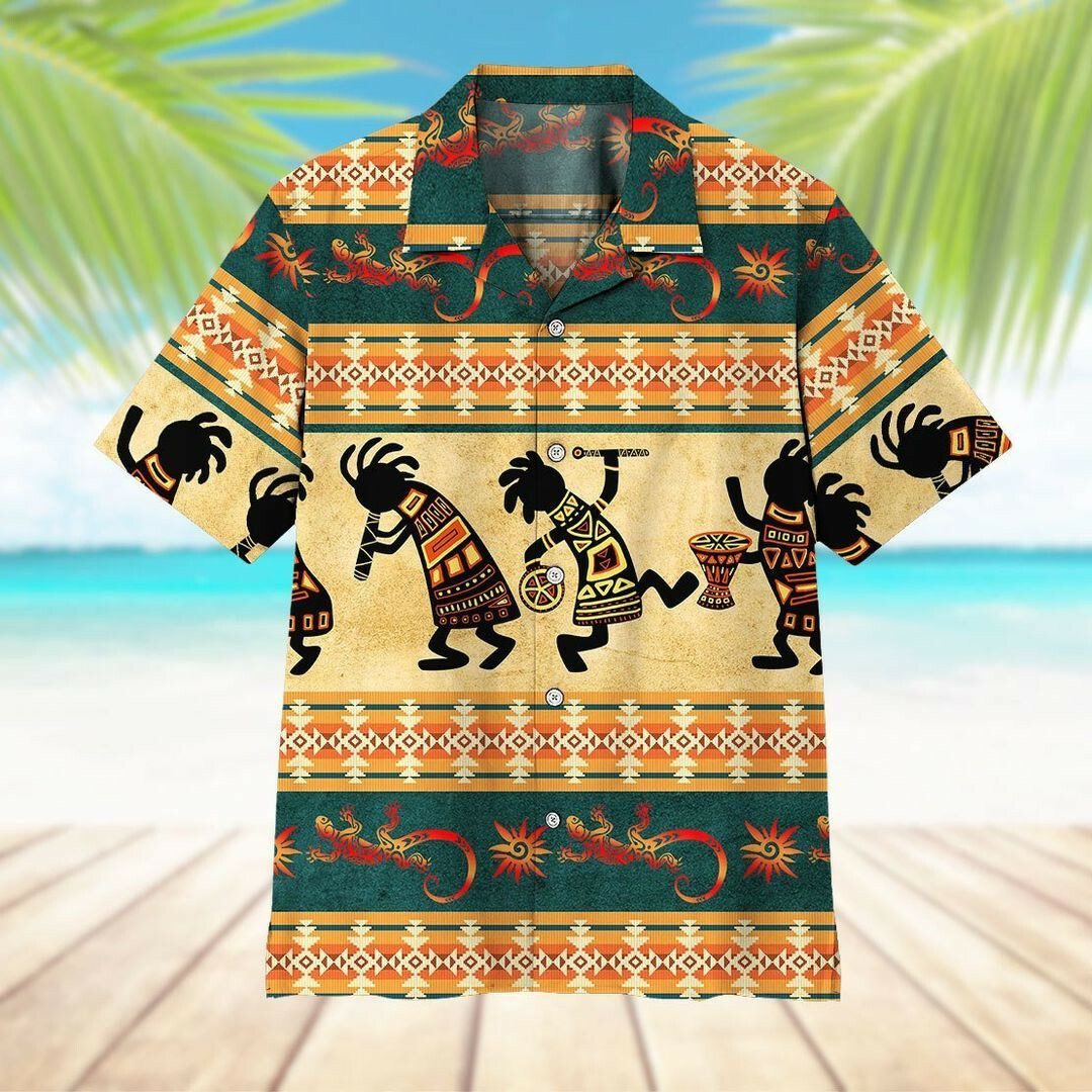 American Native 3d All Over Printed Hawaiian Shirt
