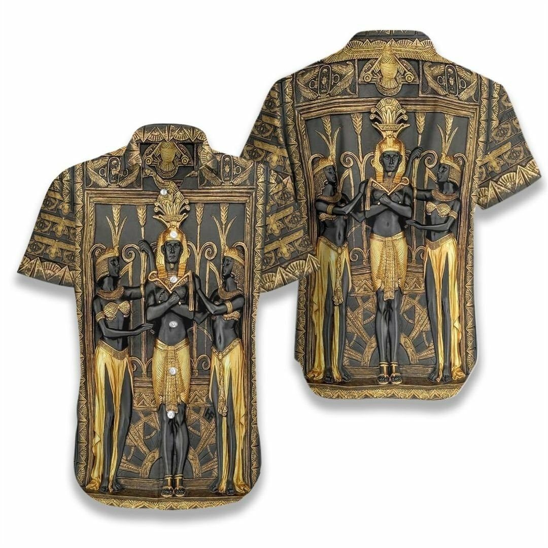 Ancient Egypt Pharaoh 3d All Over Printed Hawaiian Shirt