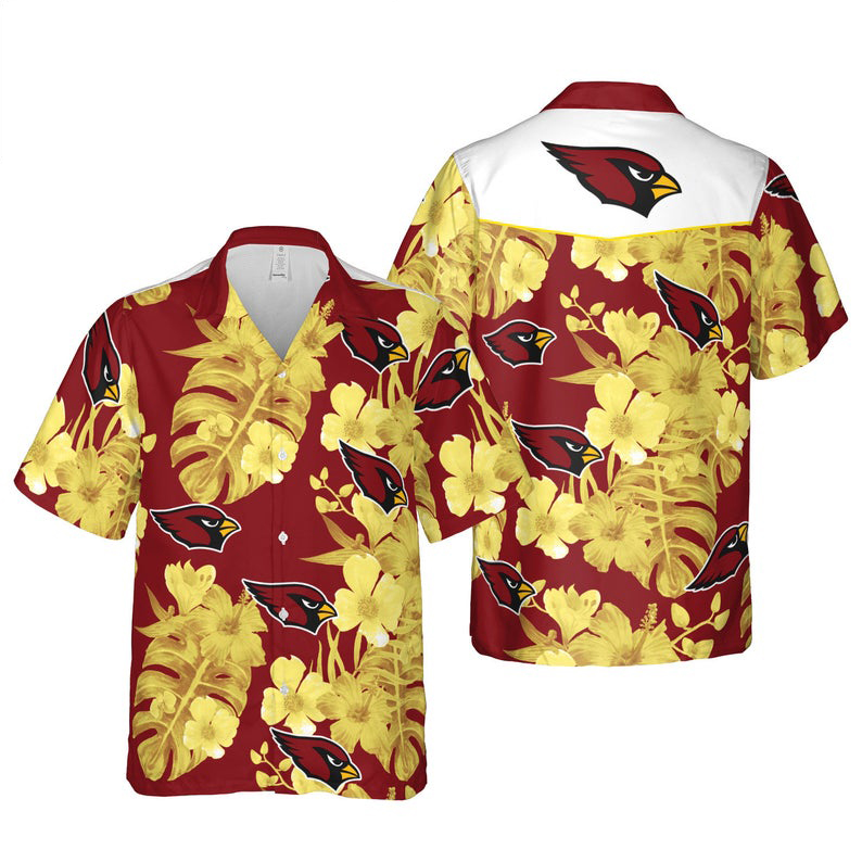 Arizona Cardinals Nfl Floral Hawaii Shirt For Fans-1