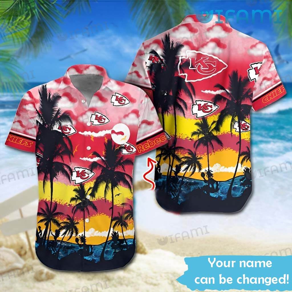 Chiefs Hawaiian Shirt Cloud Beach Coconut Custom Kansas City Chiefs Gift