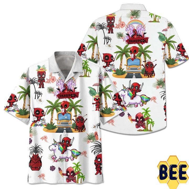 Deadpool Summer Vacation Aloha Trending Hawaiian Shirt-1