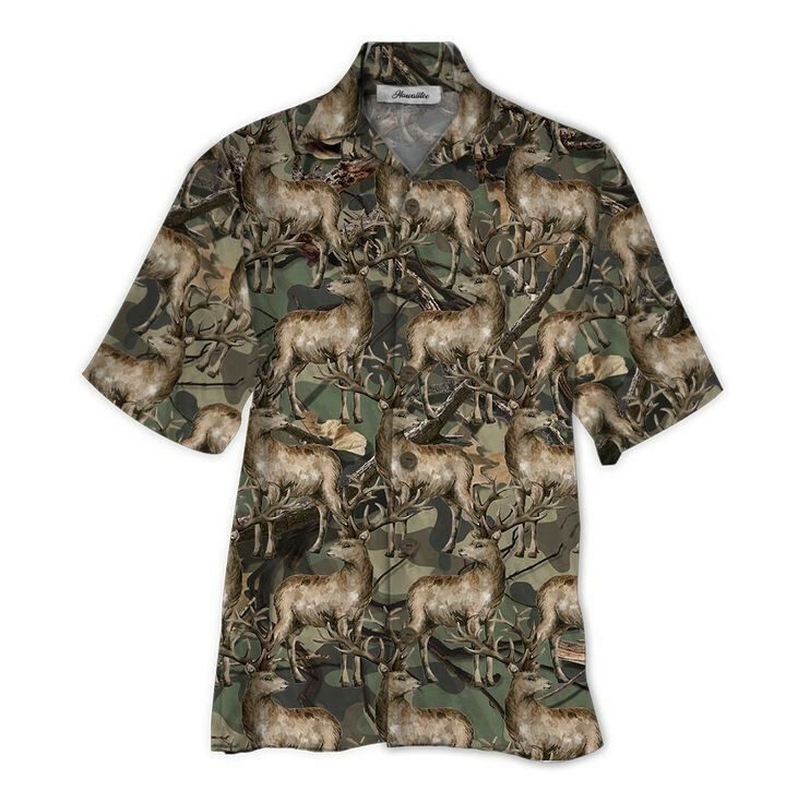 Deer 3d All Over Printed Hawaiian Shirts