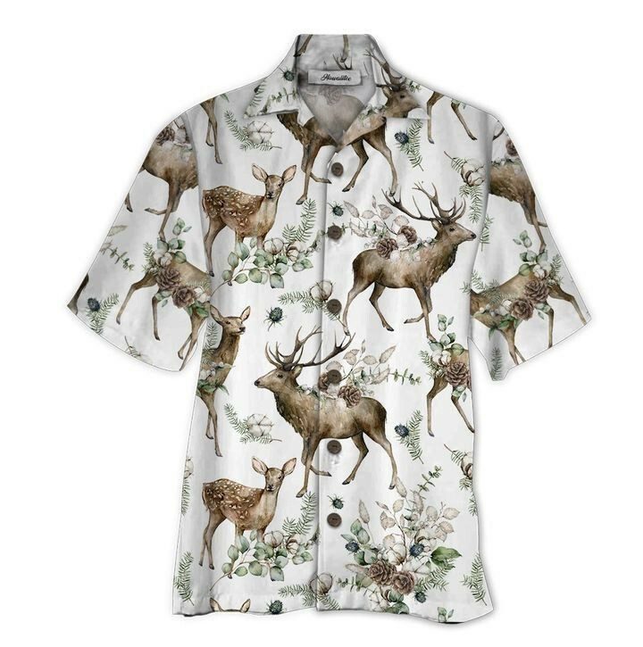 Deer 3d All Over Printed Hawaiian tShirt