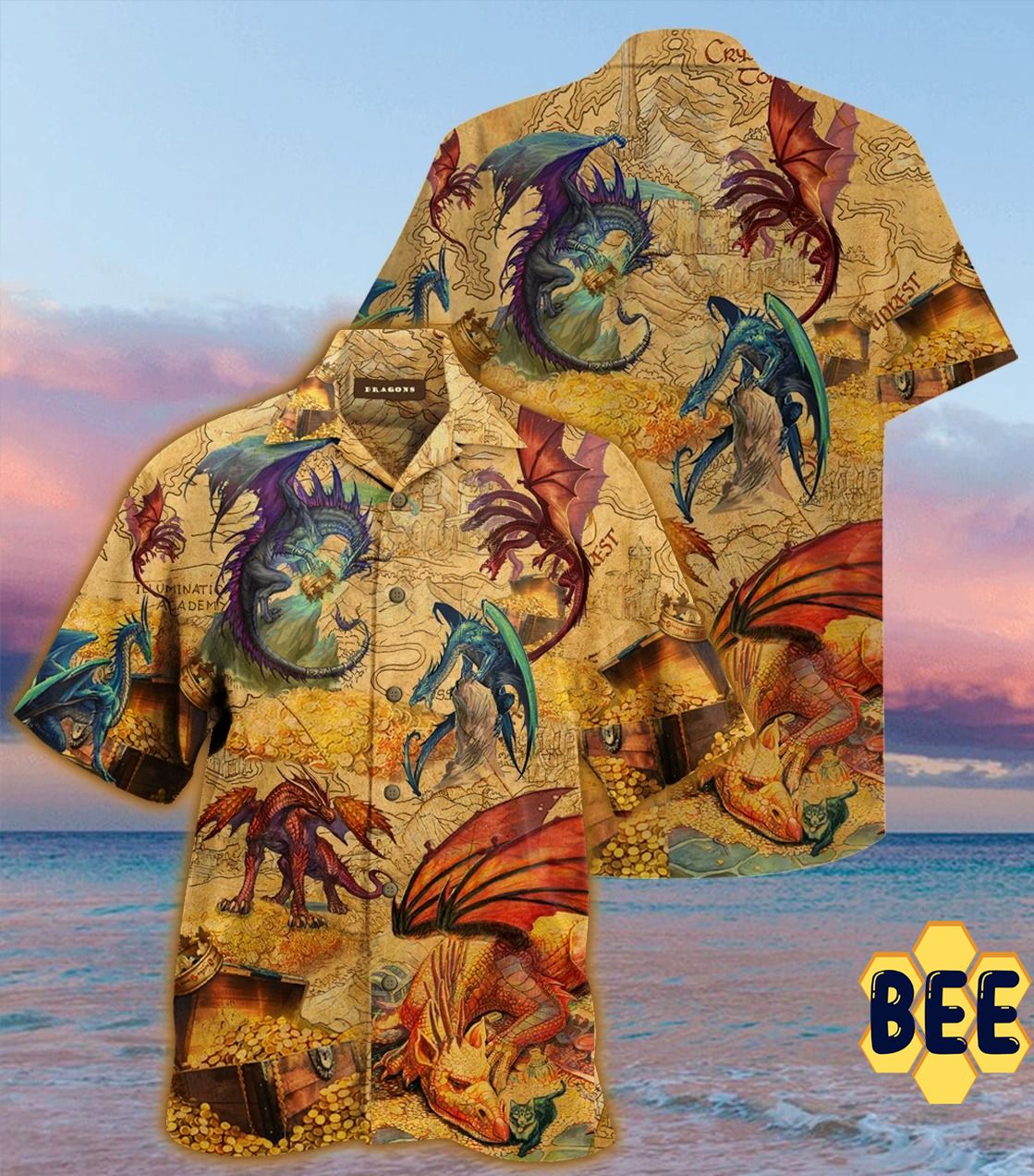 Every Treasure Is Guarded By Dragons Trending Hawaiian Shirt-1