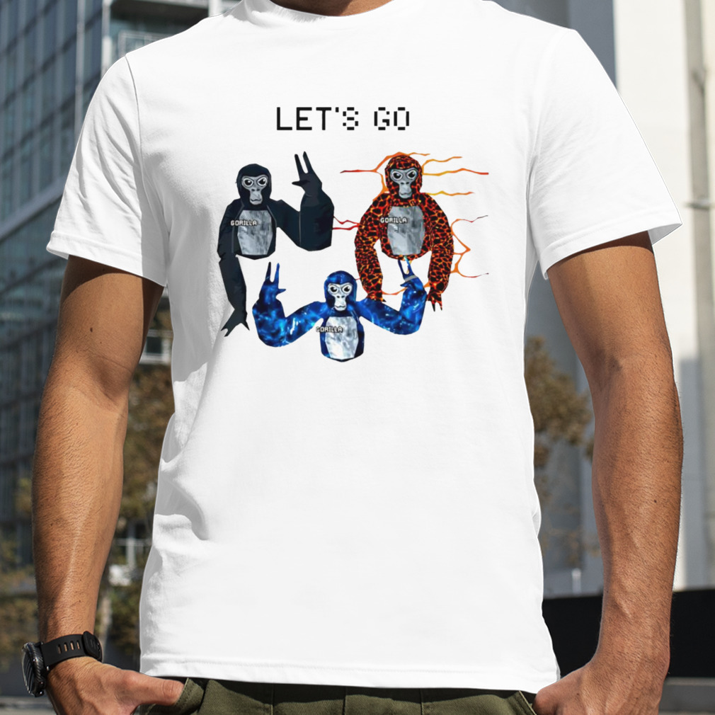 Let's Go, Gorilla Tag Blue Monke VR Gamer Shirt for Kids, Te - Inspire  Uplift