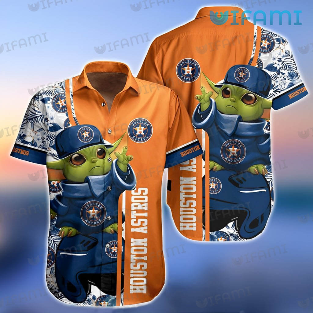Custom Astros Mens Shirt 3D Perfect Baby Yoda Houston Astros Gift