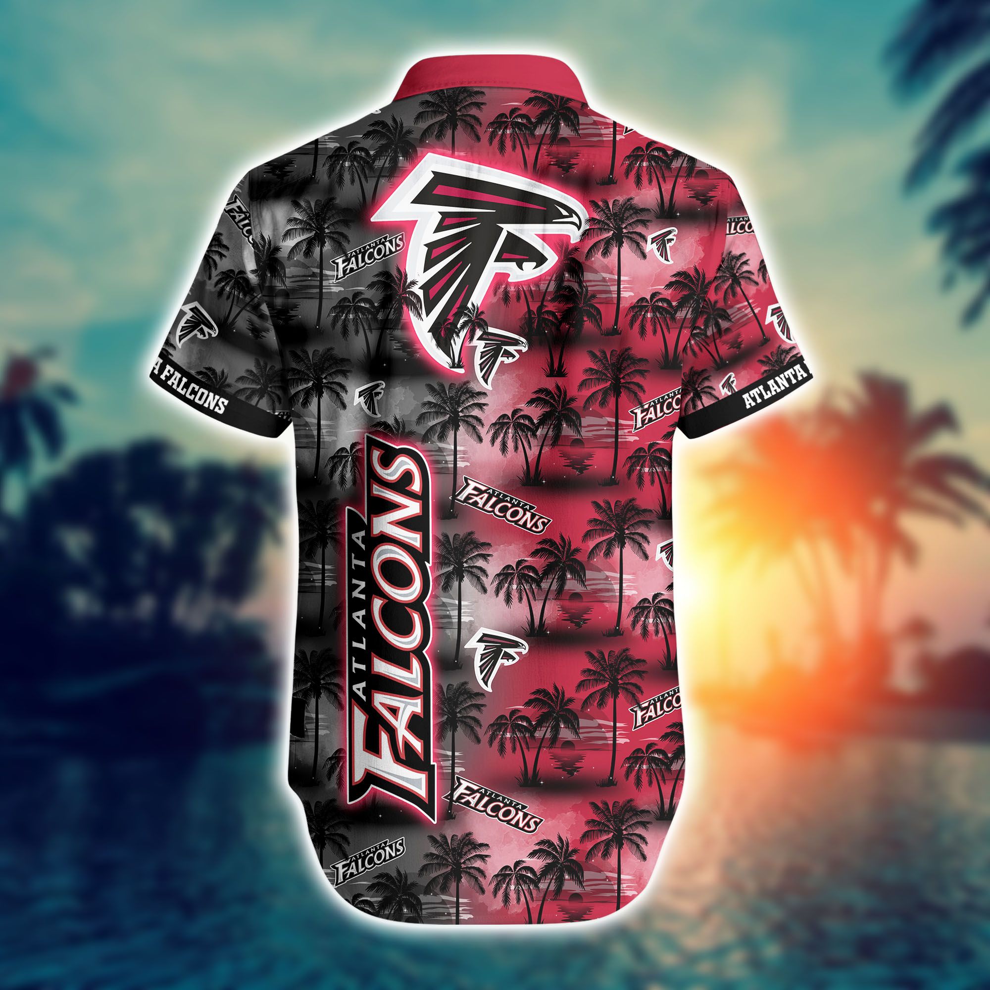 Nfl Atlanta Falcons Palm Tree Hawaiian Shirt, Shorts - Hot Sale 2023