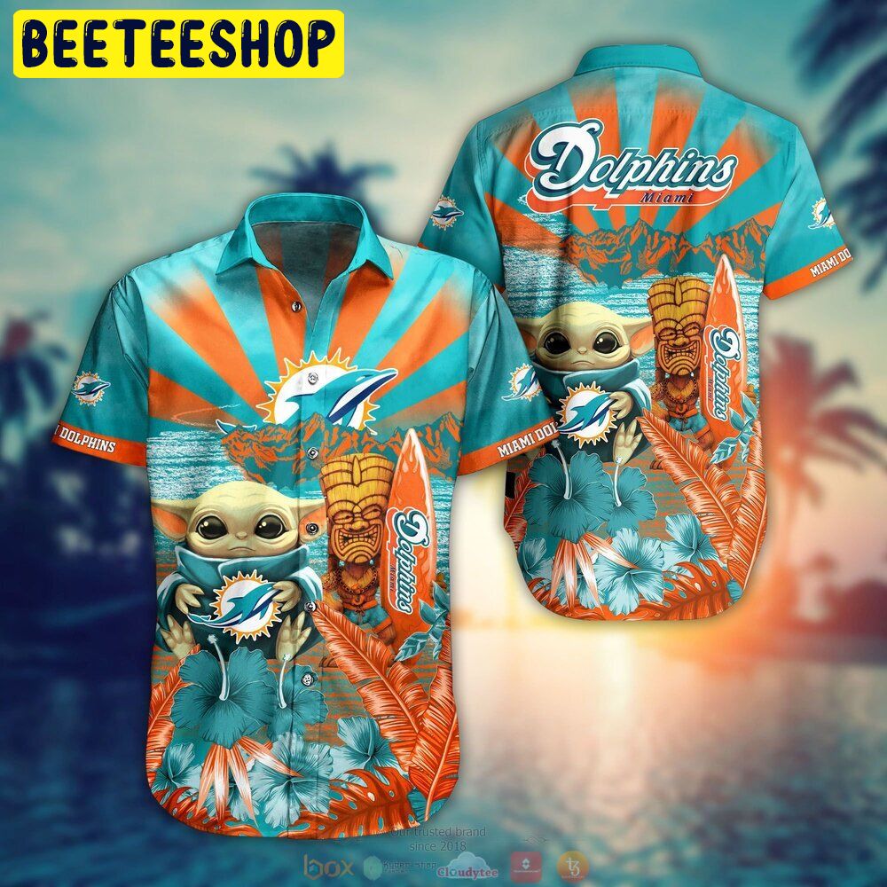 Miami Dolphins NFL Graphic Mickey Halloween Night Hawaiian Shirt