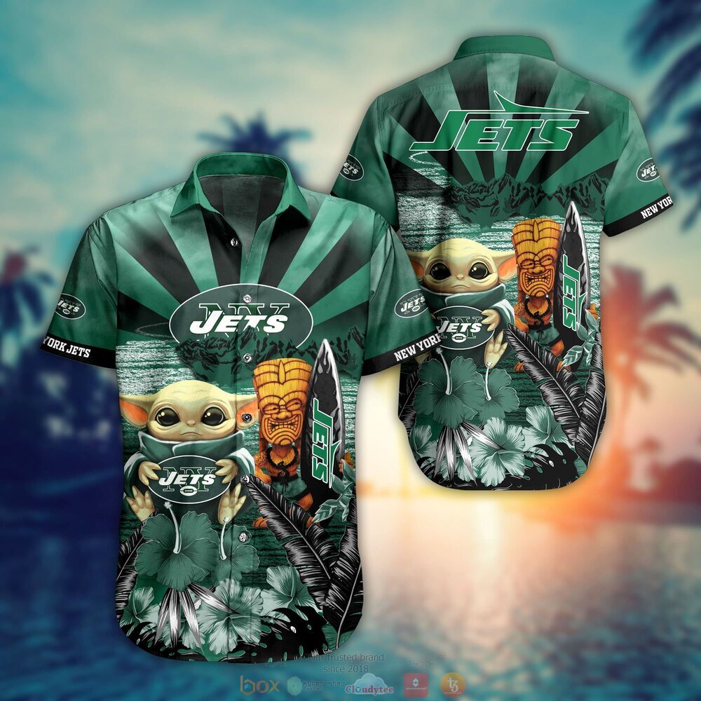 Personalized New York Jets NFL Hawaiian Shirt, beach shorts