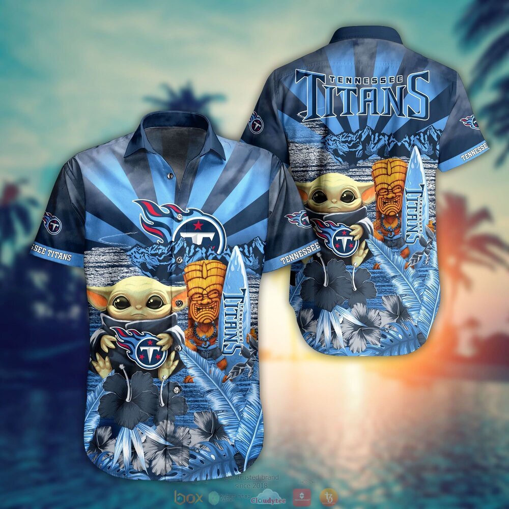 Nfl Tennessee Titans Baby Yoda Trendy Hawaiian Shirt Aloha Shirt - Trendy  Aloha