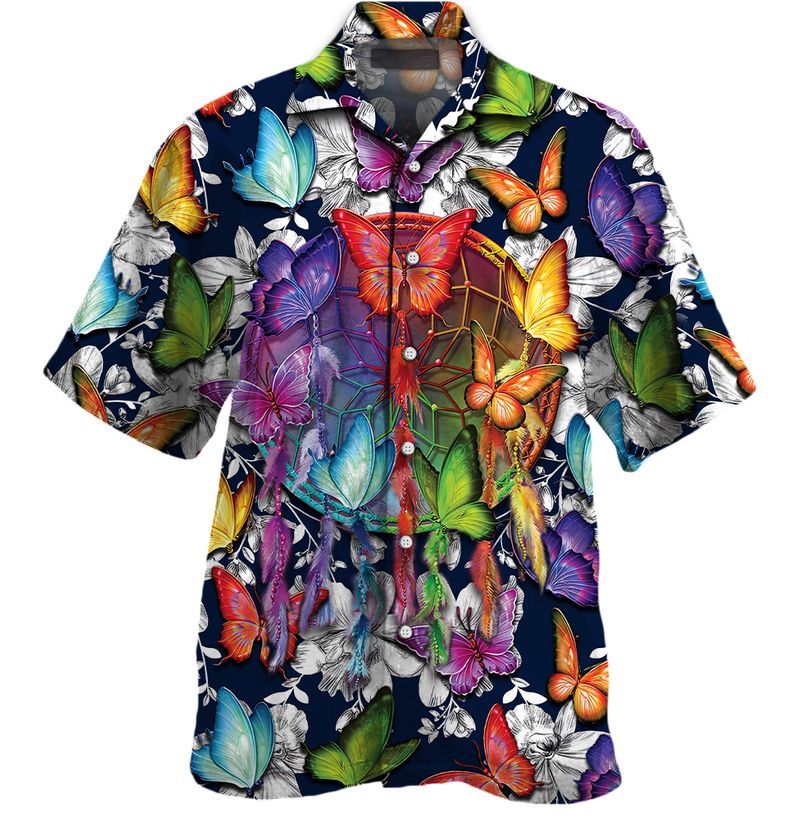 Butterfly Pattern   Colorful Unique Design Unisex Hawaiian Shirt For Men And Women Dhc17063903