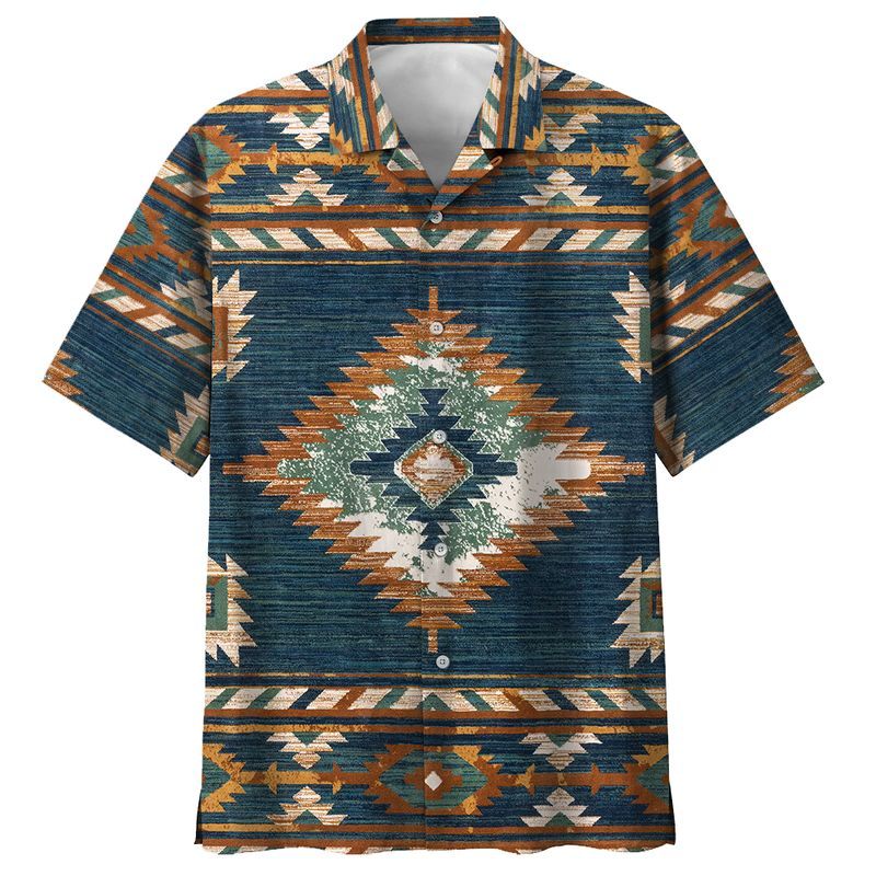 Indigenous  Blue Nice Design Unisex Hawaiian Shirt For Men And Women Dhc17063928