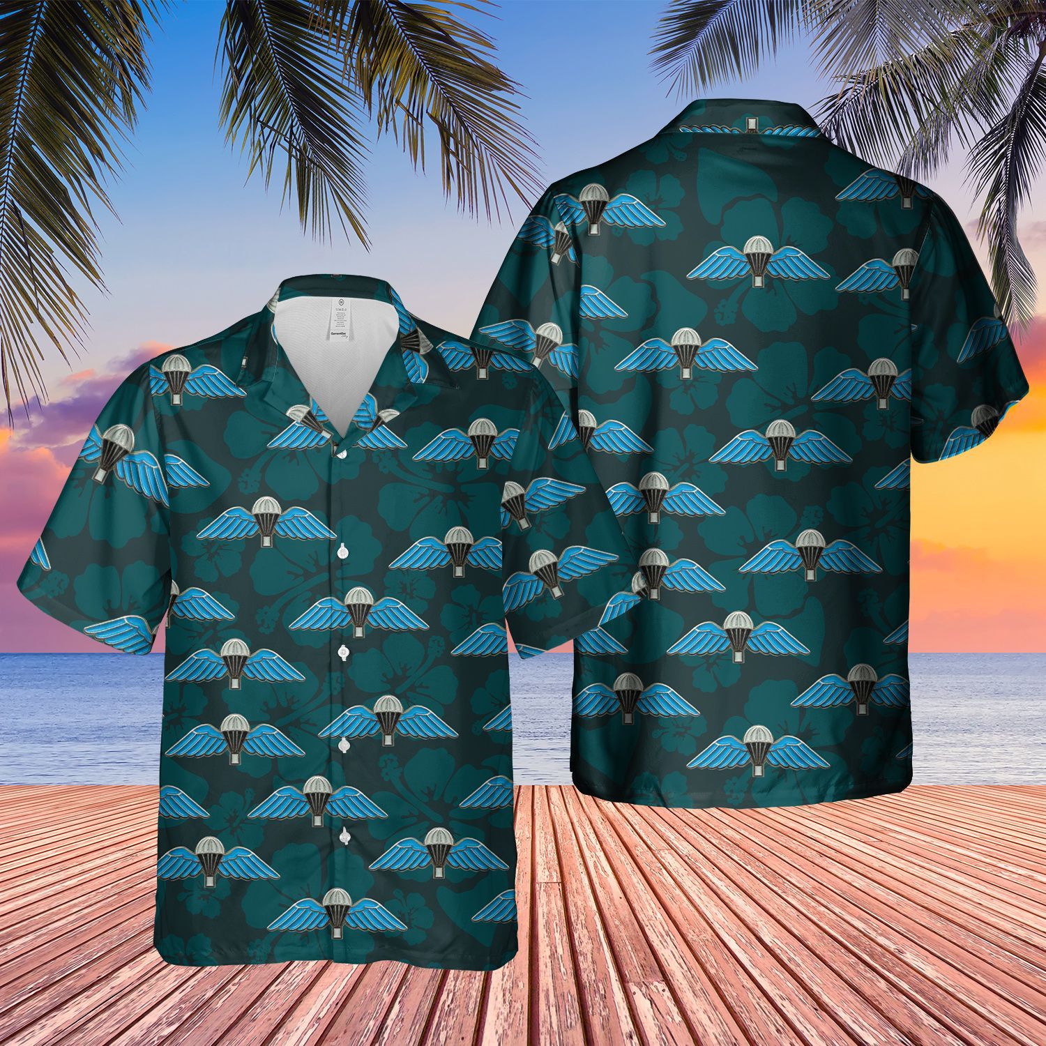 Parachute Regiment Wings Pin Badge  Blue Unique Design Unisex Hawaiian Shirt For Men And Women Dhc17063333