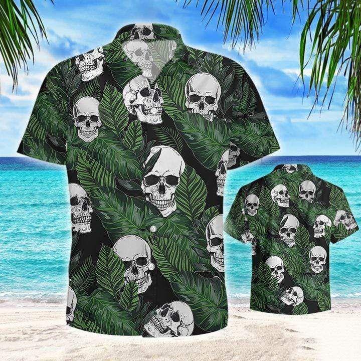 Pineapple Hawaiian Shirt Gun Skull Pineapple Hawaiian Aloha Beach Shirt -  Trendy Aloha