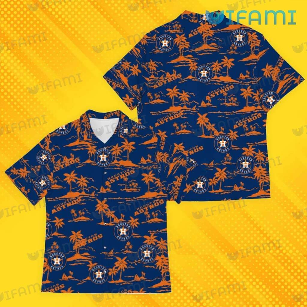 Astros Tropical Shirt 60th Anniversary Pineapple Coconut Tree