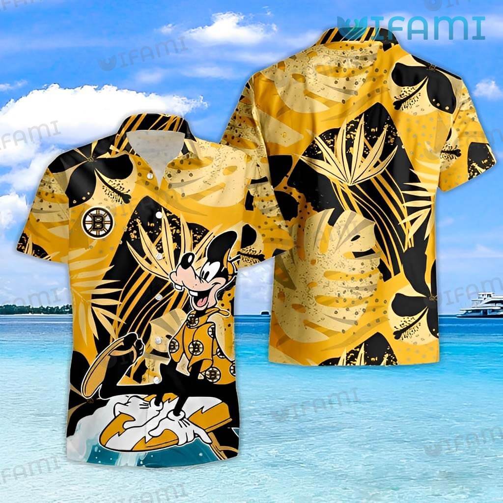 Boston Bruins NHL Flower 3D Full Print Hawaiian Shirt - Limotees