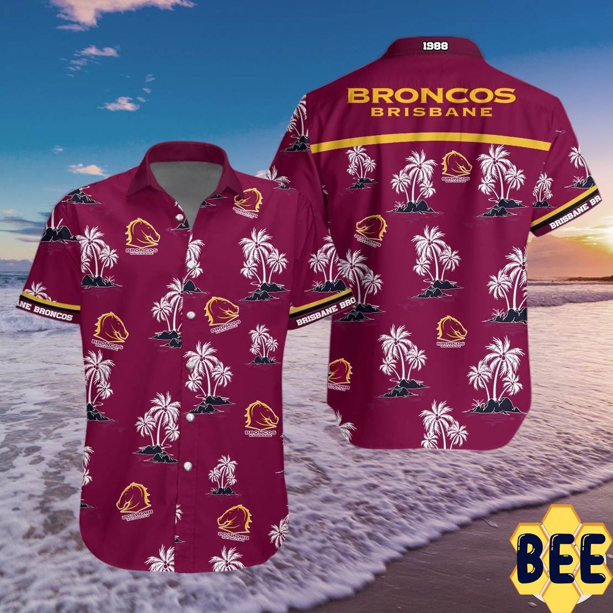 Brisbane Broncos Hoodie/Sweatshirt/Tshirt/Polo/Jersey/Hawaii Shirt