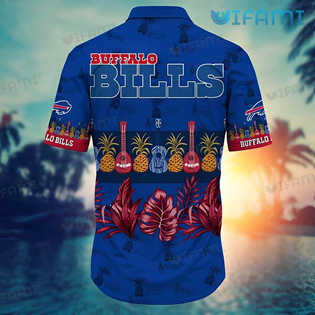 Buffalo Bills Hawaiian Shirt Palm Leaves Hawaiian Shirt