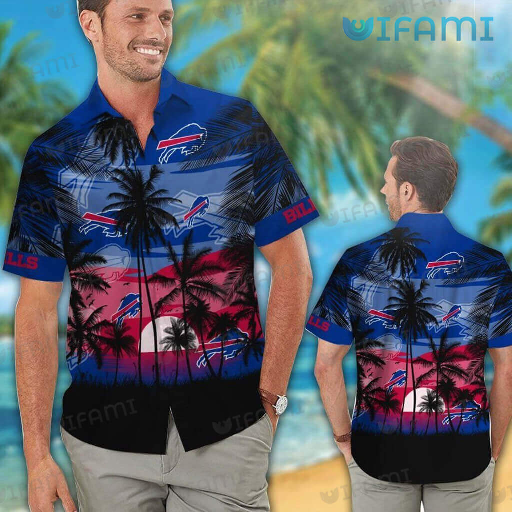 Buffalo Bills Coconut Trees Nfl Hawaiian Shirt For Fans-1