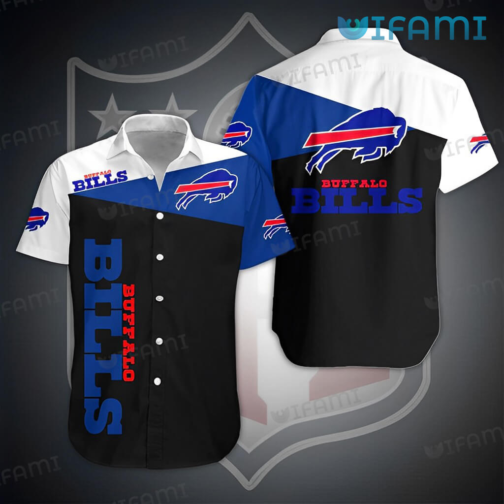 Buffalo Bills White Short Sleeve Hawaiian Shirt