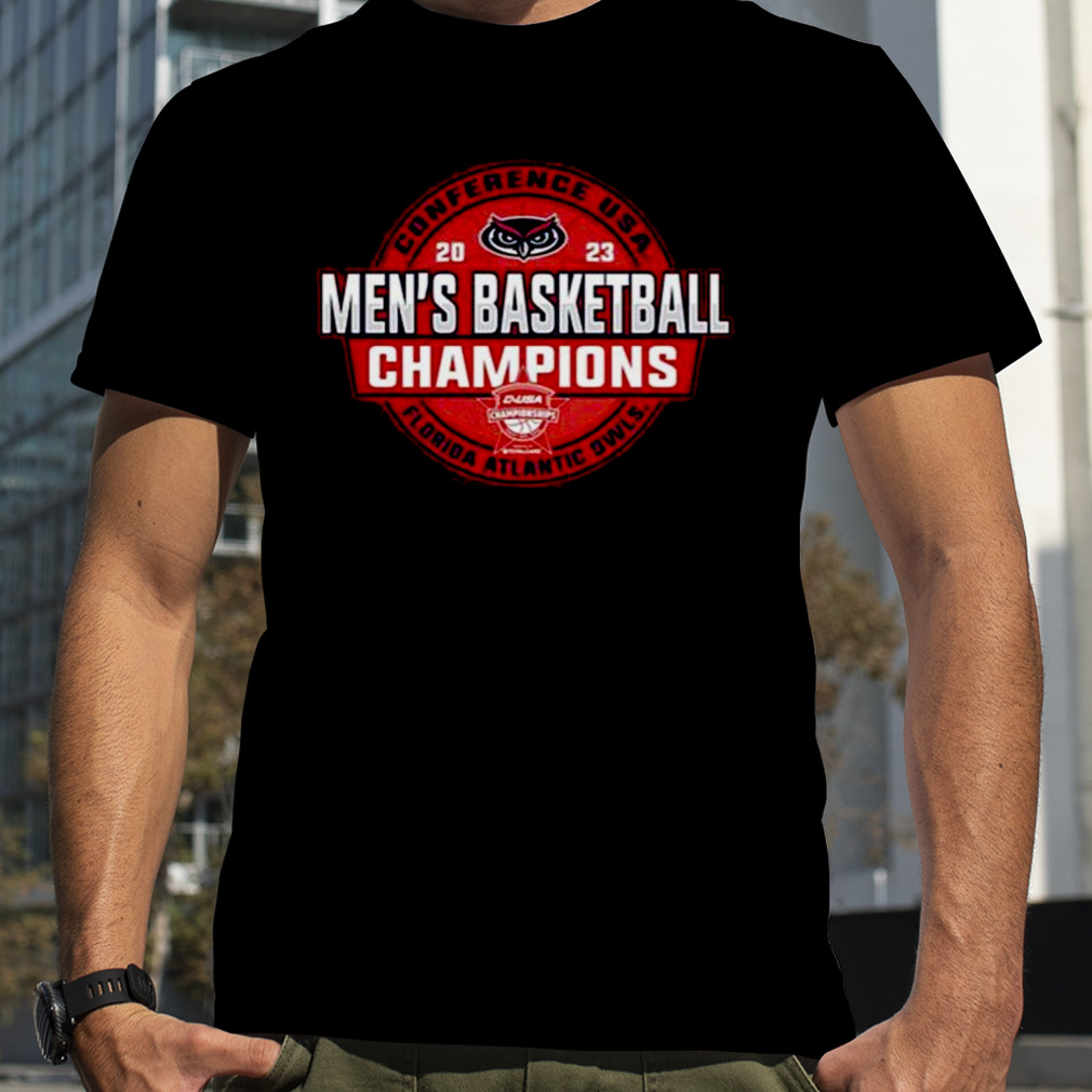 Florida Atlantic Owls 2023 Conference USA Men’s Basketball Champions shirt