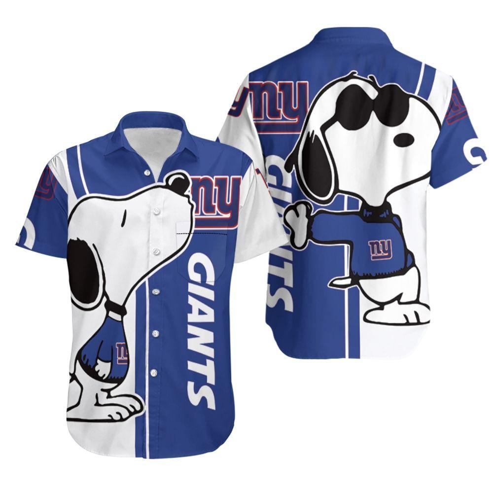 Hawaiian Shirt New York Giants Aloha Snoopy For Fans-1