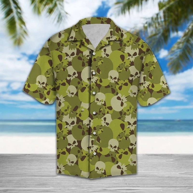 Hawaiian Shirts – Amazing Camouflage Of Skull Shirt