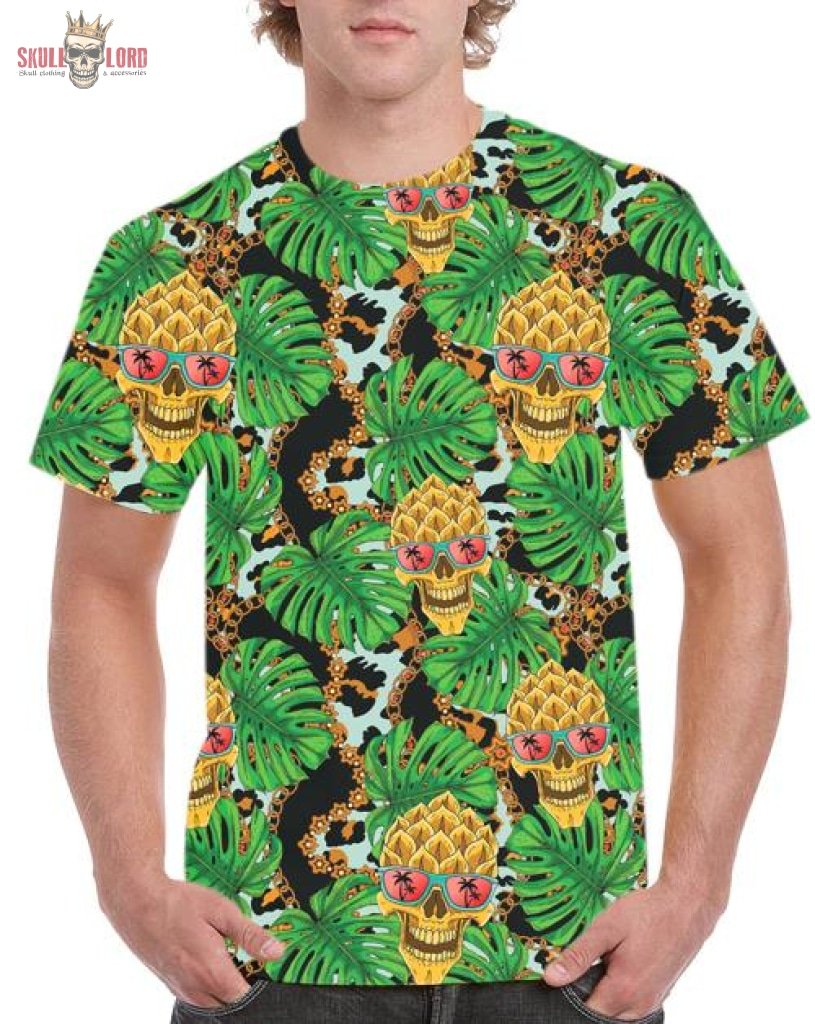 Hawaiian Skull 3d T-shirt