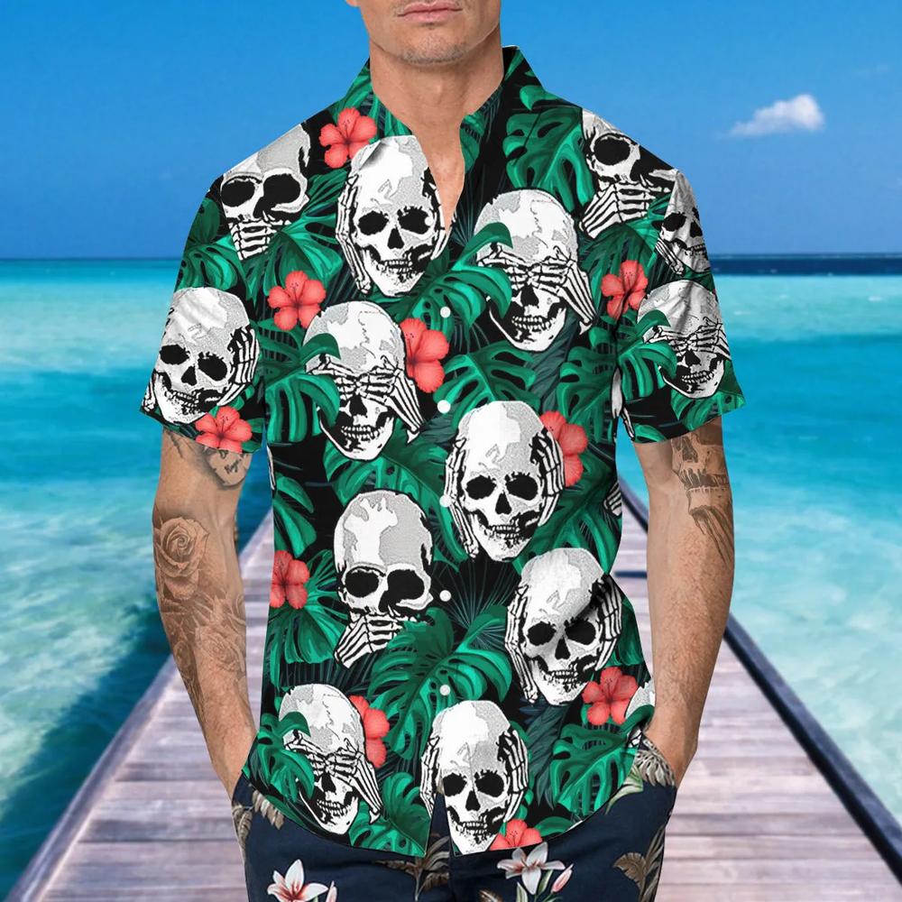 Hear No Evil See No Evil Speak No Evil Mexican Hawaiian Shirt
