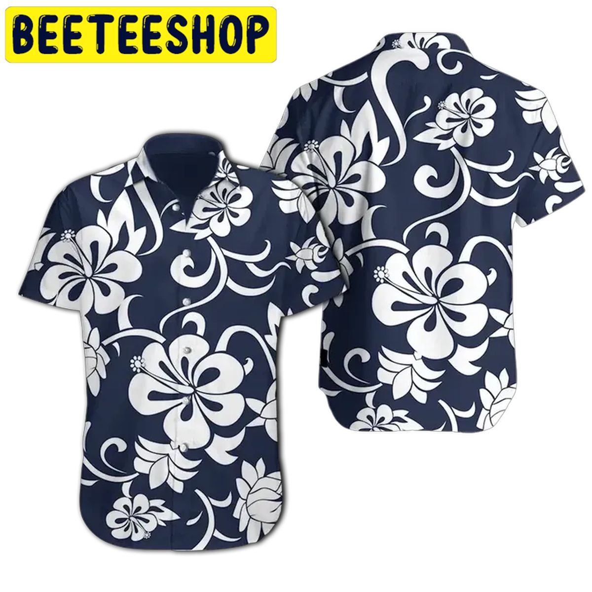 Hibiscus Hawaiian Shirt-1