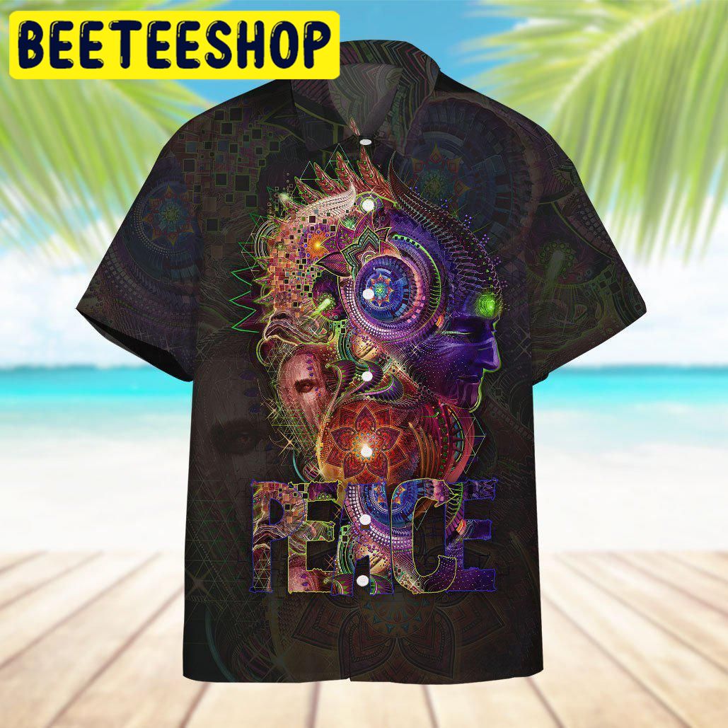 Hippie Magic World In Peace Hawaiian Shirt-1