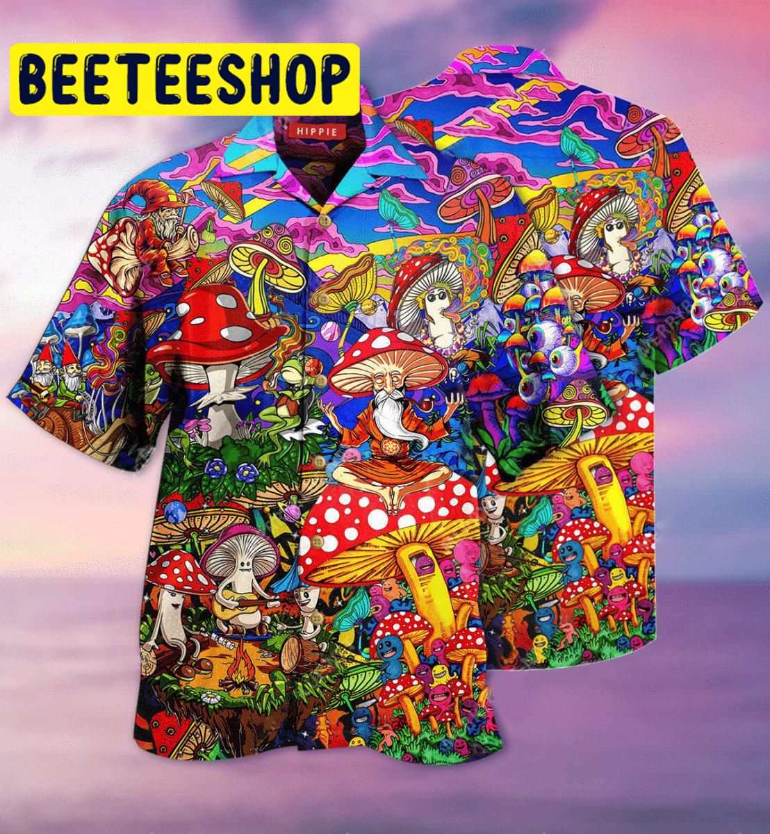 Hippie Mushroom Hawaiian Shirt 2359-1